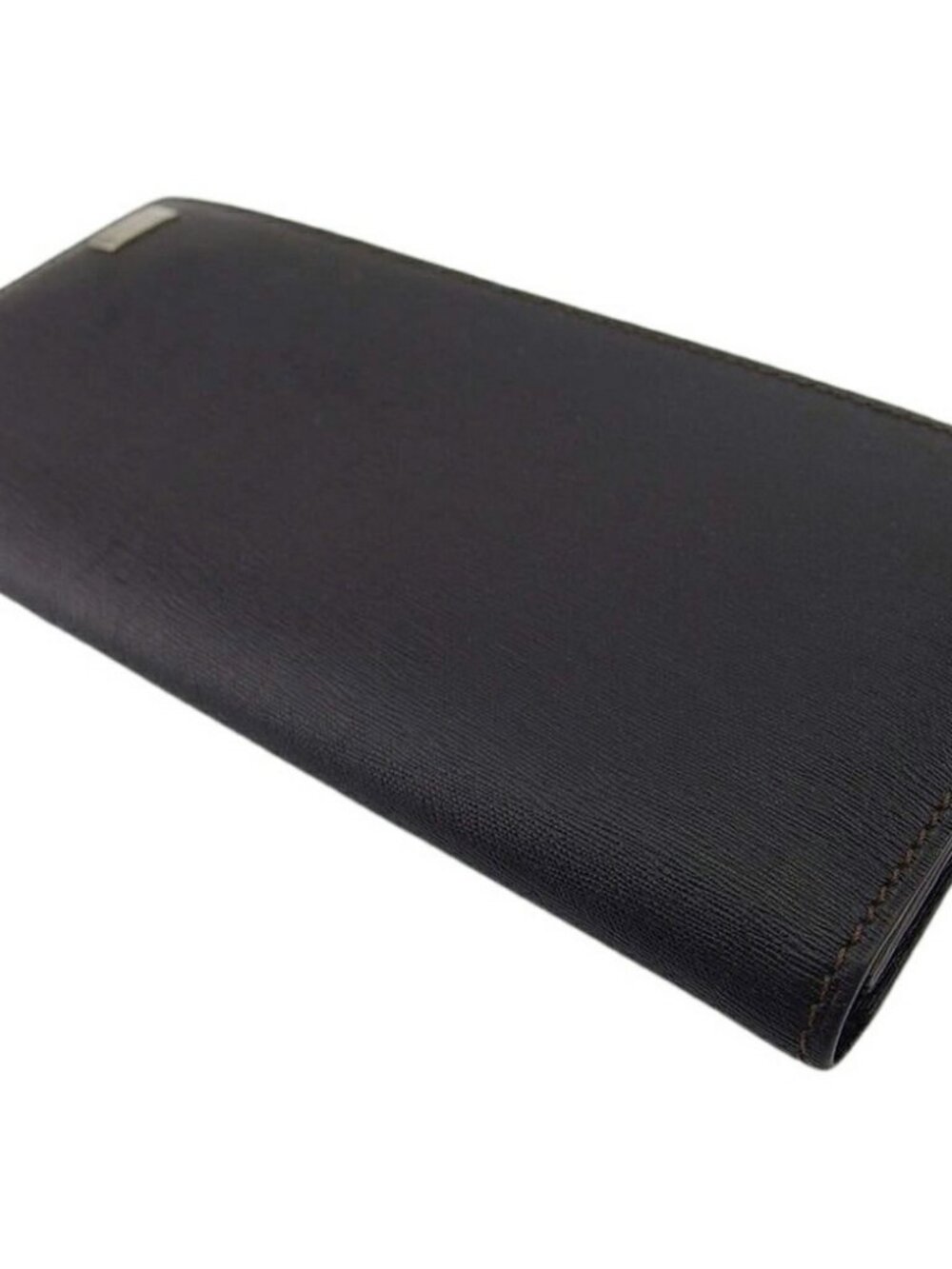 Dunhill Purse Brown Black Silver Women Authentic secondhand